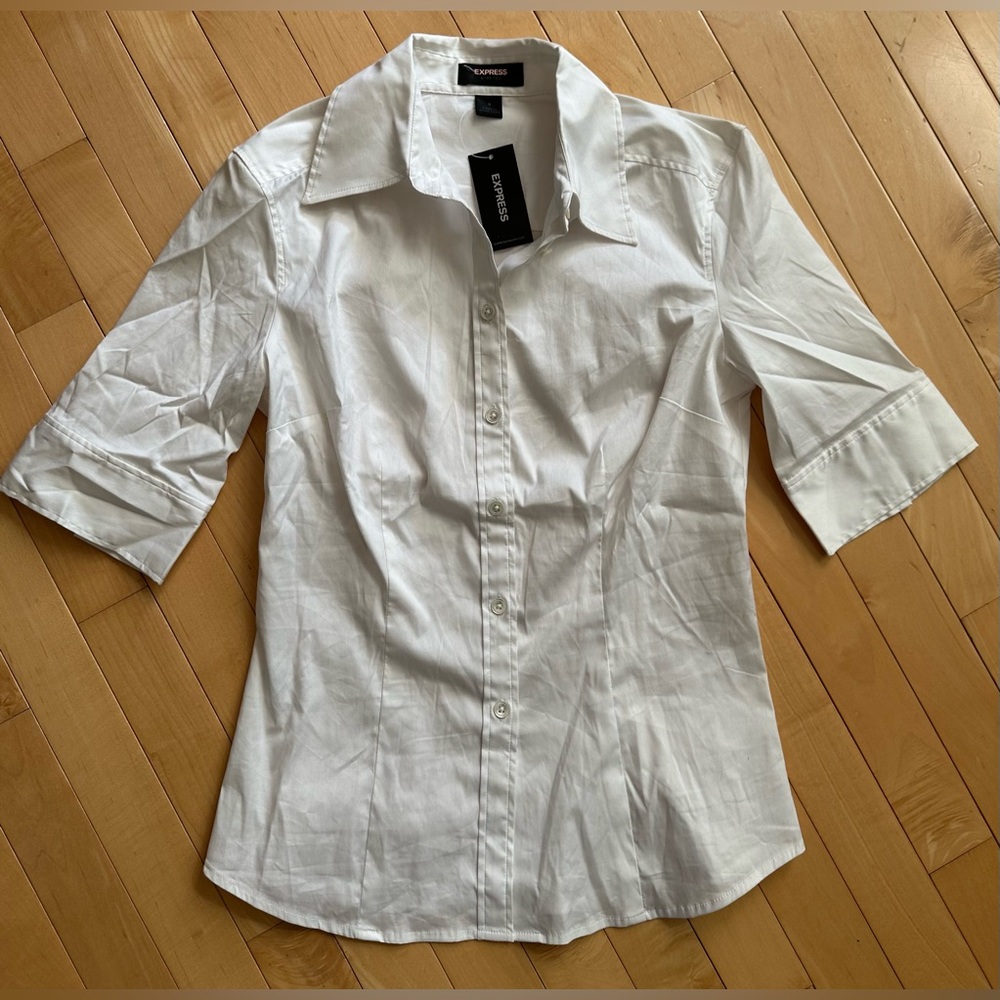 Express classic white button-up